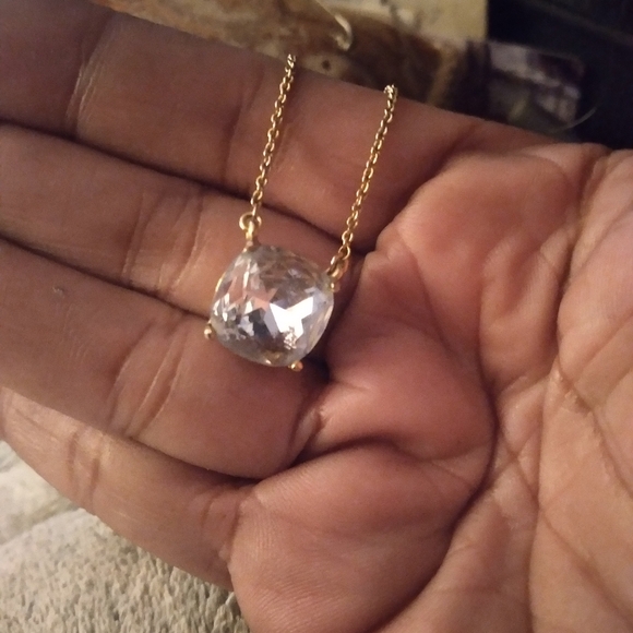 Kate Spade Solitaire Rhinestone Pendant Necklace - Picture 11 of 12